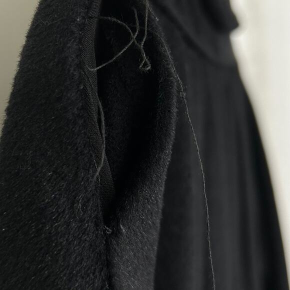 Vintage Union Made H. Liebes San Francisco Black French Wool Swing Coat - Picture 12 of 16